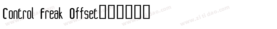 Control Freak Offset字体转换